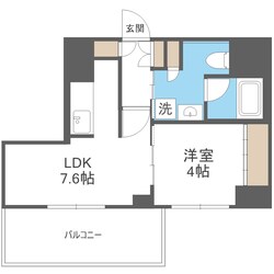 リンクハウスなんば大国の物件間取画像